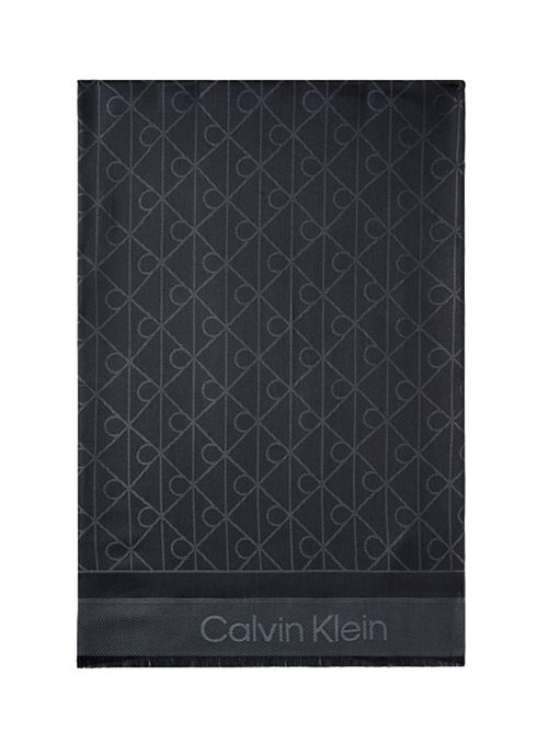Sciarpa nera in modal Calvin Klein | LV04D8063GUB1